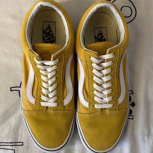 Yellow/Ochre Suede Vans